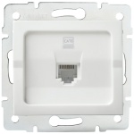 Gniazdo komputerowe pojedyncze (RJ45Cat 6 Jack) LOGI 02-1400-002 bi białe Kanlux 25109