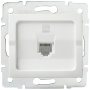 Gniazdo komputerowe pojedyncze (RJ45Cat 6 Jack) LOGI 02-1400-002 bi białe Kanlux 25109