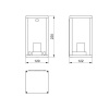 Oprawa ogrodowa kinkiet VENTANA-AU E27 IP54 OS-VENTANAUA-00 wymiar.jpg