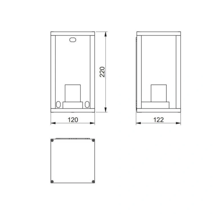 Oprawa ogrodowa kinkiet VENTANA-AU E27 IP54 OS-VENTANAUA-00 wymiar.jpg