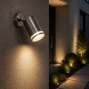 Lampa elewacyjna regulowana TARAS SPT GU10 IP54 inox aranżacja