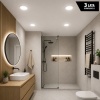 Oprawa LED DELTA 12W 4000K okrągła biała w łazience
