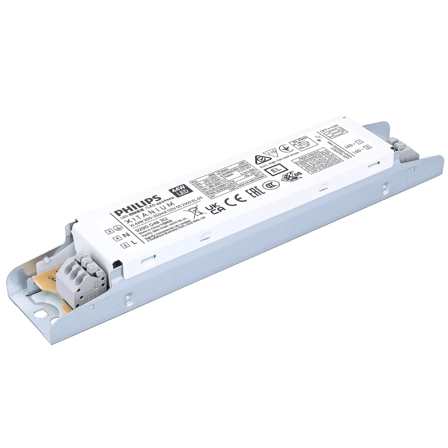 Zasilacz LED Xi 44W 200-350mA 125V DS 230V EL G5 929004831201