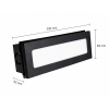Oprawa elewacyjna LED ENCANTA 6W CCT IP54 czarna podtynkowa wymiar