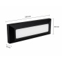 Oprawa elewacyjna LED ENCANTA 6W CCT IP54 czarna natynkowa wymiary