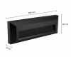 Oprawa elewacyjna LED ENCANTA Asymetryczna 6W CCT IP54 czarna wymiar