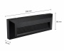 Oprawa elewacyjna LED ENCANTA Asymetryczna 6W CCT IP54 czarna wymiar