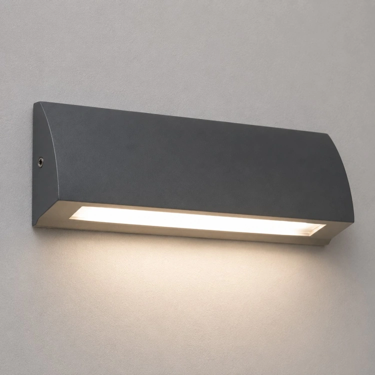 Lampa schodowa STEP LED IP54 szara aranżacja