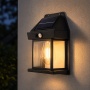 Oprawa LED z czujnikiem ruchu PIR RABI 1W 25lm 3000K IP44 czarna aranżacja
