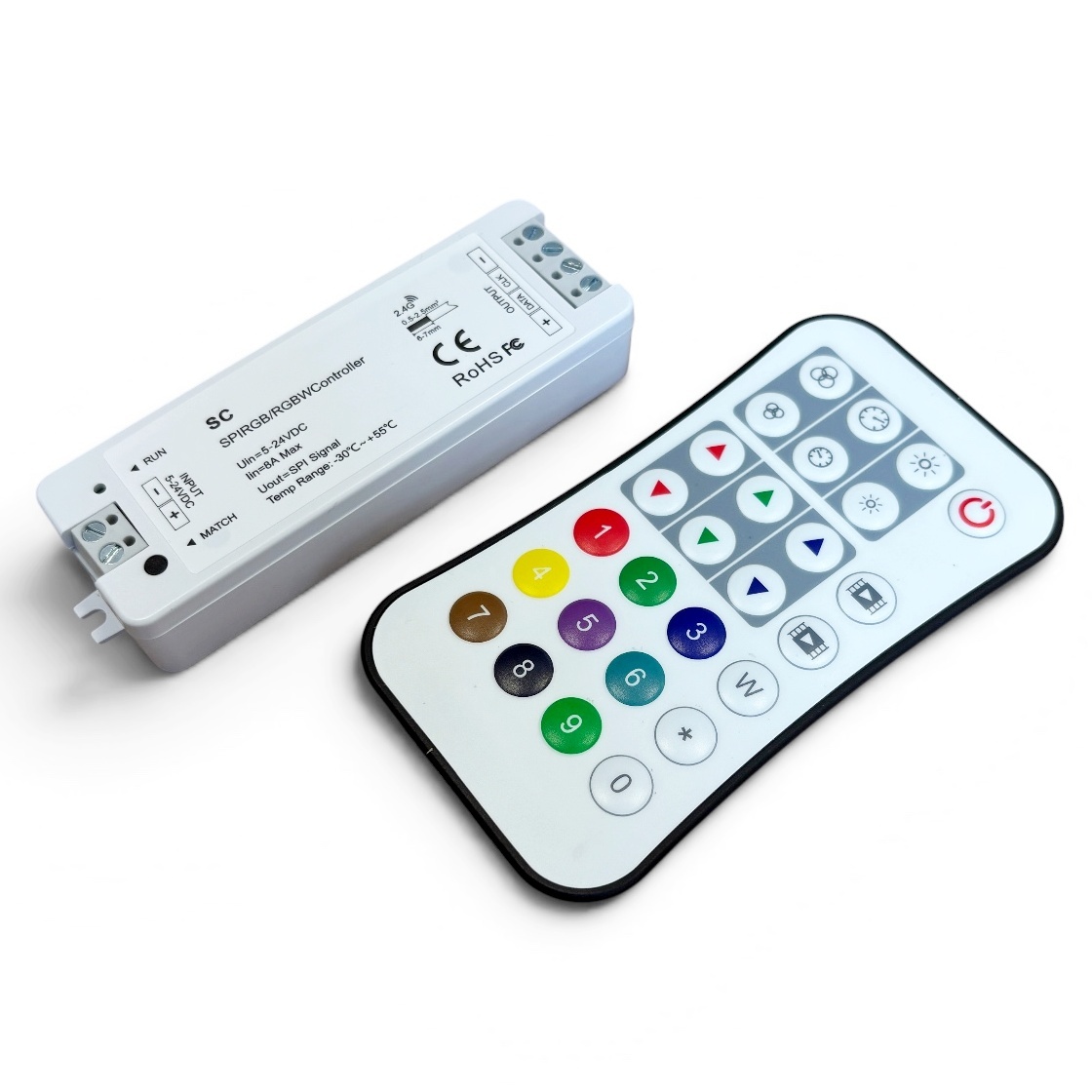 Sterownik SPI RGB RGBW UNISTER-SPI-RGB z pilotem