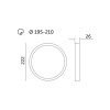 Downlight LED SIGARO CIRCLE PT 24W 4000K Kobi Premium