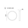 Downlight LED SIGARO CIRCLE PT 24W 4000K Kobi Premium