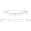 Zasilacz LED Philips Xitanium 100u 24V do zabudowy -rysunek wymiarowy