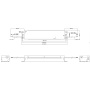 Zasilacz LED Philips Xitanium 100u 24V do zabudowy -rysunek wymiarowy