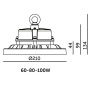 Oprawa przemysłowa High Bay LED RIO PRO 60-80-100W 3CCT IP66