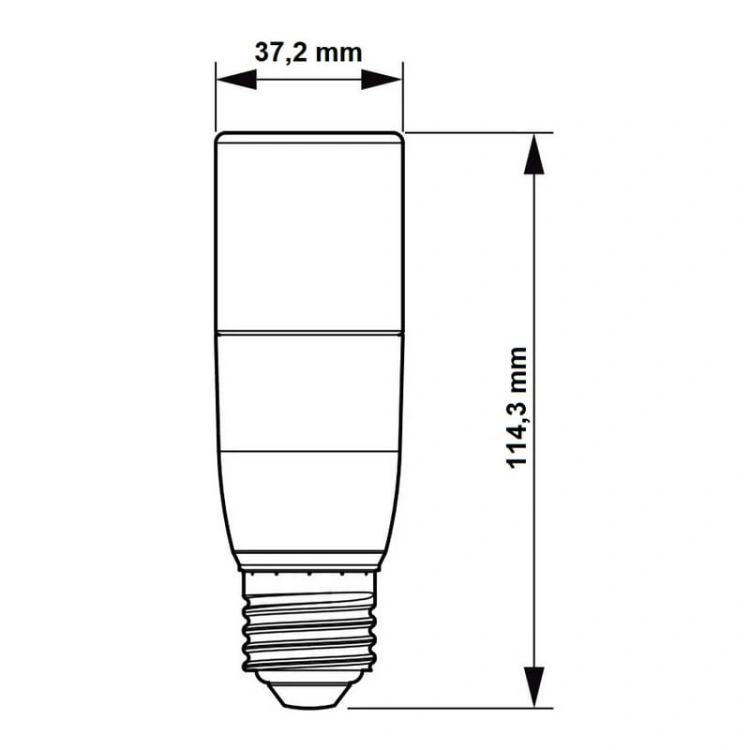 Żarówka LED Philips CorePro stick ND 9.5-75W T38 E27 840 biała neutralna 4000K 1050lm wymiary.jpg