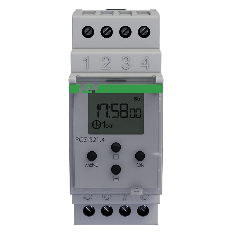Programator czasowy F&F PCZ-521.4 DIN