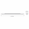 Świetlówka LED T5 G5 8W 4000K 459mm - rysunek wymiarowy