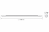 Świetlówka LED T5 G5 12W 4000K 1440lm - wymiary