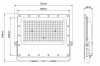 Naświetlacz LED NL-4 100W w szarej obudowie IP65