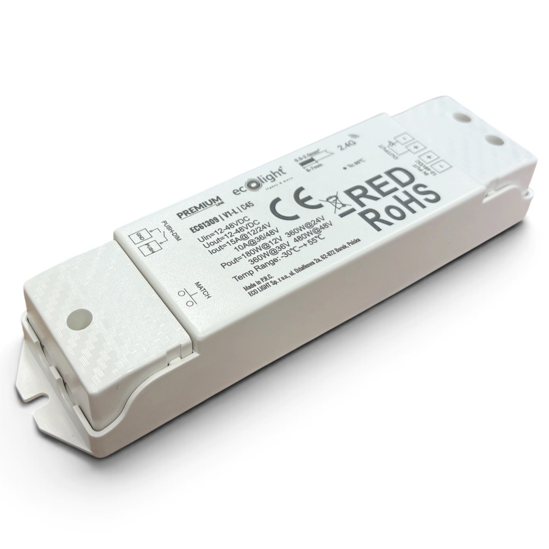 Sterownik V1-L RF MONO 15A do taśm LED
