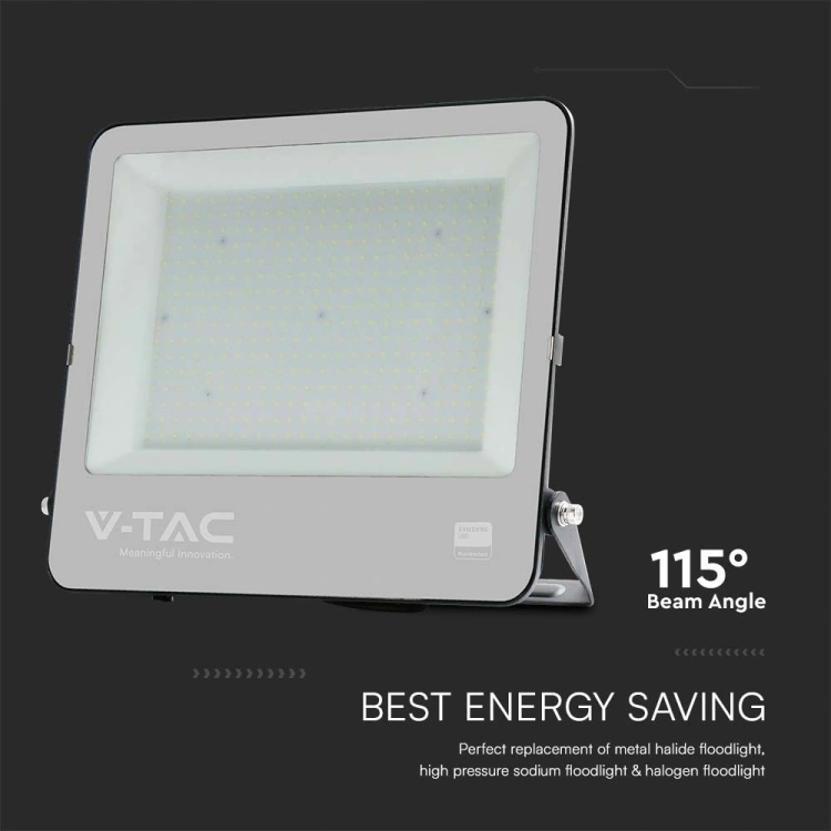 300W Naświetlacz URBIN 120 / Chip Samsung / Przewód: 1m / Barwa: 6500K / Obudowa: Czarna / Skuteczność 115lm/w