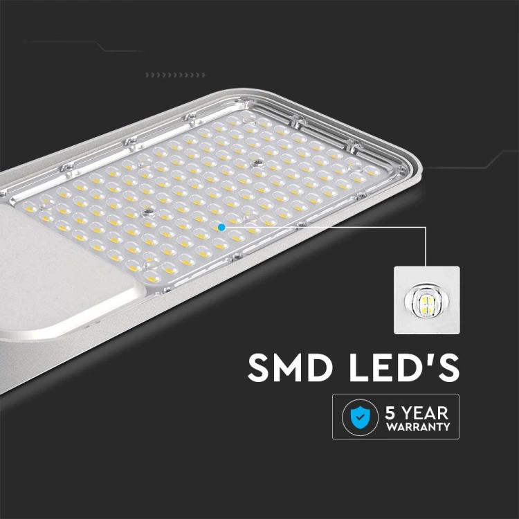 50W Lampa uliczna z regulowanym uchwytem FERANO / Chip SAMSUNG / Barwa:4000K / Obudowa: Szara