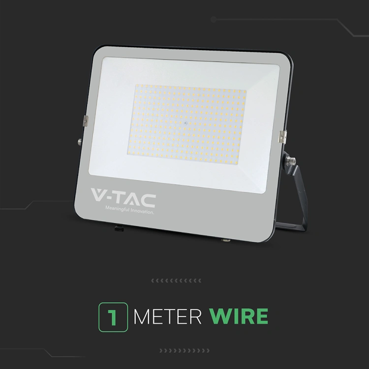 200W Naświetlacz VENTO 185 / Barwa:6500K / Obudowa: Czarna / Skuteczność 185lm/W