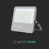 100W Naświetlacz VENTO 185 / Barwa:6500K / Obudowa: Czarna / Skuteczność 185lm/W