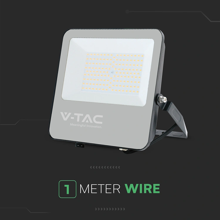 100W Naświetlacz VENTO 185 / Barwa:6500K / Obudowa: Czarna / Skuteczność 185lm/W