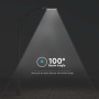 100W Lampa uliczna z regulowanym uchwytem FERANO / Chip SAMSUNG / Barwa:4000K / Obudowa: Szara