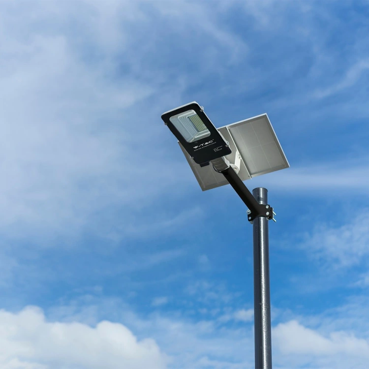 50W Solarna lampa uliczna FERA/ Barwa:4000K / Obudowa: Czarna