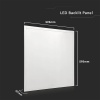 36W Panel LED SQUERO / 600x600mm / Skuteczność 120lm/W / Barwa: 4000K / Opakowanie: 10szt.