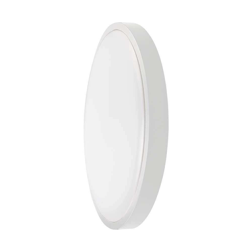 24W Plafon LED / SAMSUNG / Średnica: 295mm / Barwa:4000K / Klosz: Okrągły mleczny biała ramka / IP44
