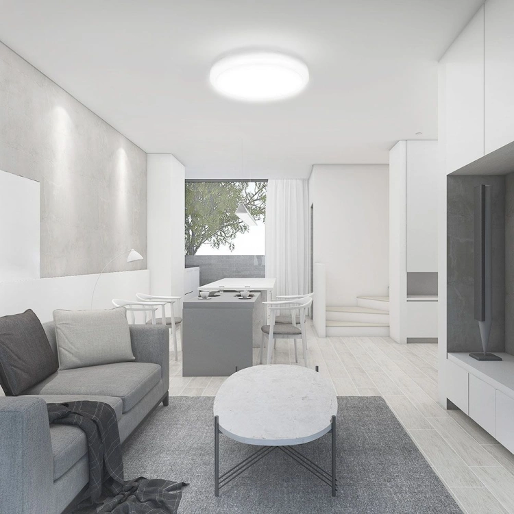 24W Plafon LED / SAMSUNG / Średnica: 295mm / Barwa:4000K / Klosz: Okrągły mleczny biała ramka / IP44