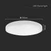 24W Plafon LED / SAMSUNG / Średnica: 295mm / Barwa:4000K / Klosz: Okrągły mleczny biała ramka / IP44