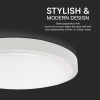 24W Plafon LED / SAMSUNG / Średnica: 295mm / Barwa:4000K / Klosz: Okrągły mleczny biała ramka / IP44