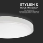 24W Plafon LED / SAMSUNG / Średnica: 295mm / Barwa:4000K / Klosz: Okrągły mleczny biała ramka / IP44