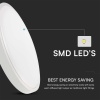 24W Plafon LED / SAMSUNG / Średnica: 295mm / Barwa:4000K / Klosz: Okrągły mleczny biała ramka / IP44