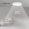 24W Plafon LED / SAMSUNG / Średnica: 295mm / Barwa:4000K / Klosz: Okrągły mleczny biała ramka / IP44