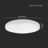 18W Plafon LED / SAMSUNG / Średnica: 225mm / Barwa:4000K / Klosz: Okrągły mleczny biała ramka / IP44