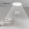 18W Plafon LED / SAMSUNG / Średnica: 225mm / Barwa:4000K / Klosz: Okrągły mleczny biała ramka / IP44