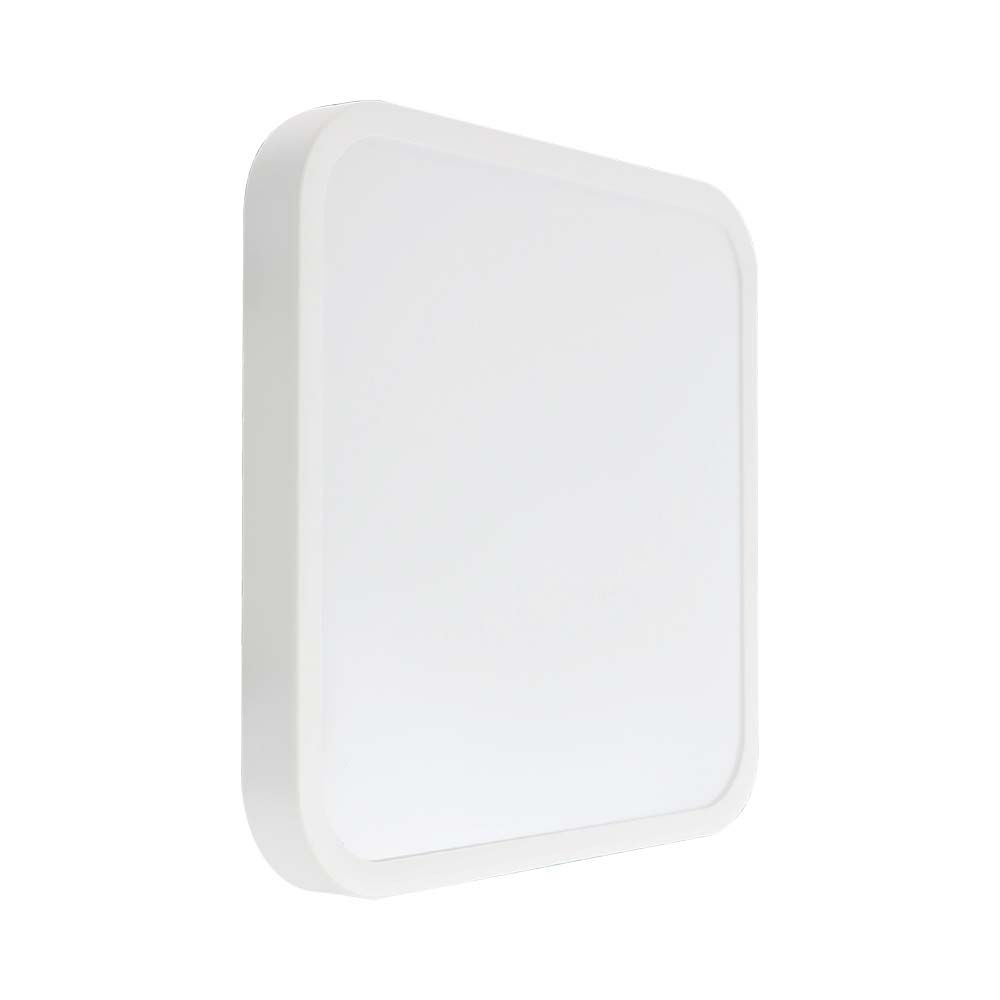 18W Plafon LED / SAMSUNG / Średnica: 225mm / Barwa:4000K / Klosz: Kwadratowy mleczny biała ramka / IP44