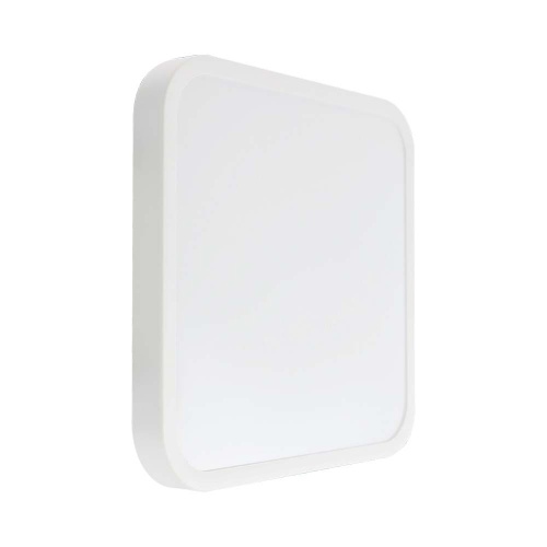 18W Plafon LED / SAMSUNG / Średnica: 225mm / Barwa:4000K / Klosz: Kwadratowy mleczny biała ramka / IP44