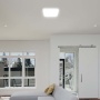 18W Plafon LED / SAMSUNG / Średnica: 225mm / Barwa:4000K / Klosz: Kwadratowy mleczny biała ramka / IP44