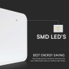 18W Plafon LED / SAMSUNG / Średnica: 225mm / Barwa:4000K / Klosz: Kwadratowy mleczny biała ramka / IP44