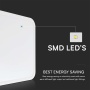 18W Plafon LED / SAMSUNG / Średnica: 225mm / Barwa:4000K / Klosz: Kwadratowy mleczny biała ramka / IP44