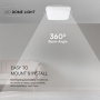 18W Plafon LED / SAMSUNG / Średnica: 225mm / Barwa:4000K / Klosz: Kwadratowy mleczny biała ramka / IP44
