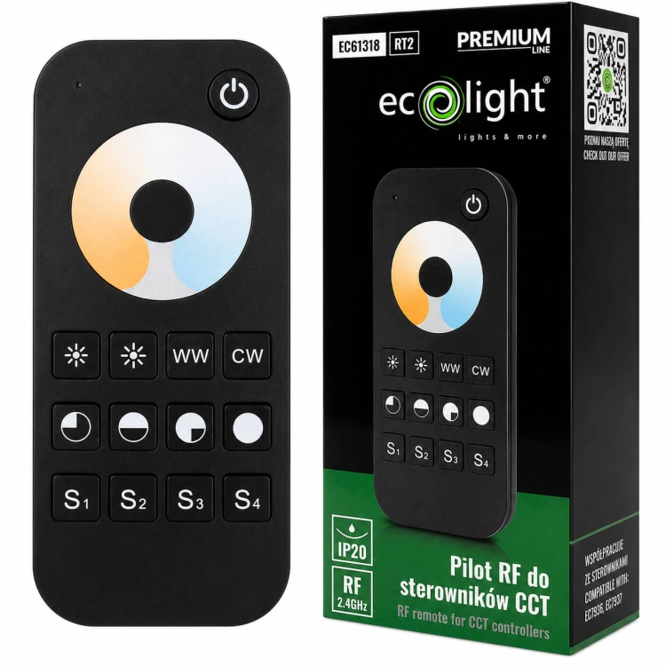 Pilot LED RT2 RF do sterowania CCT