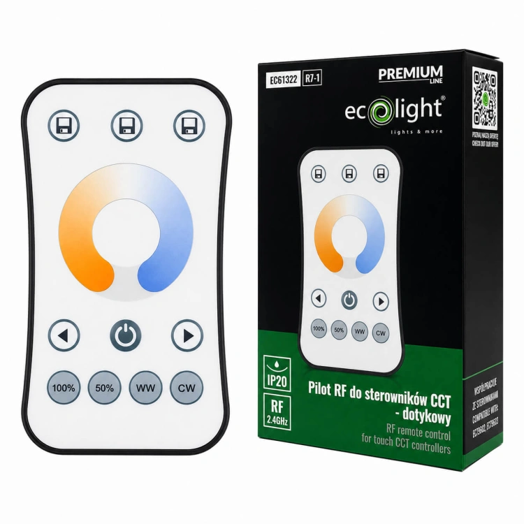 Dotykowy pilot RF R7-1 do taśm LED CCT
